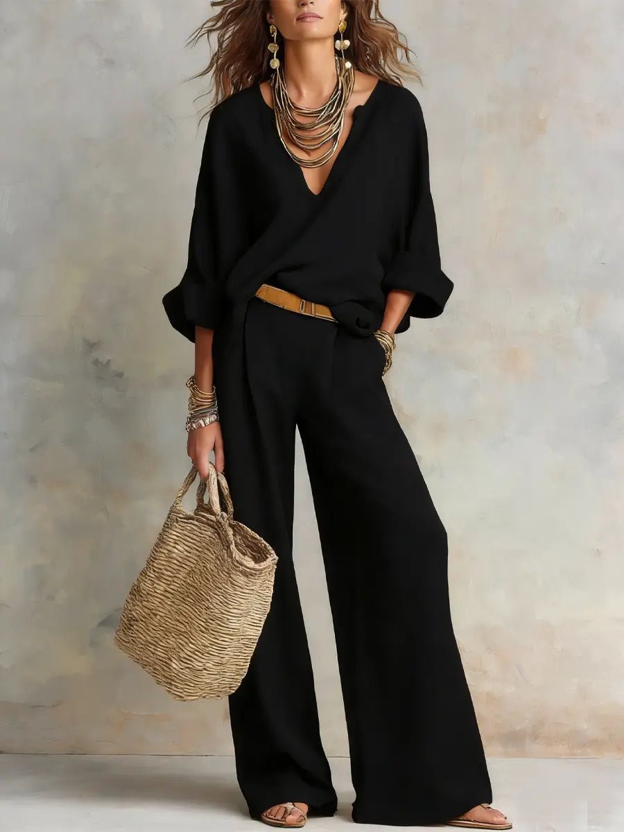 Sophie | Women's Loose-Fit Linen Two-Piece Set