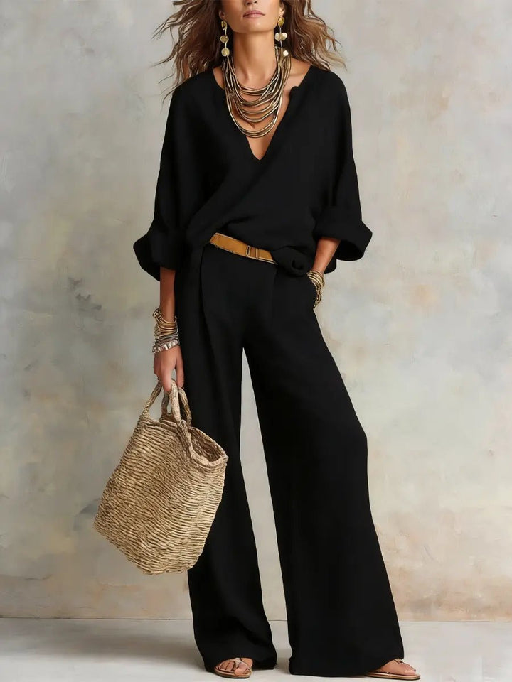 Sophie | Women's Loose-Fit Linen Two-Piece Set
