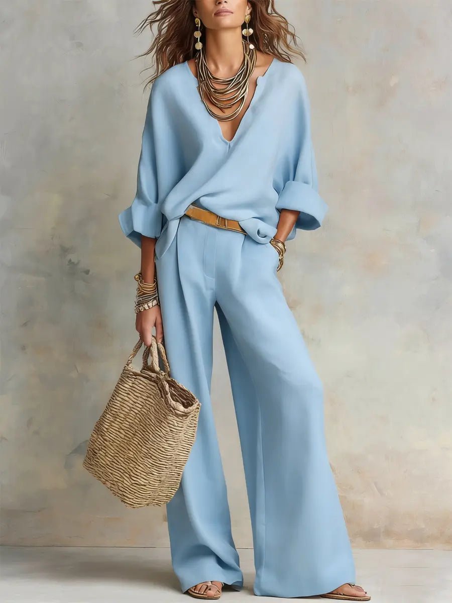 Sophie | Women's Loose-Fit Linen Two-Piece Set