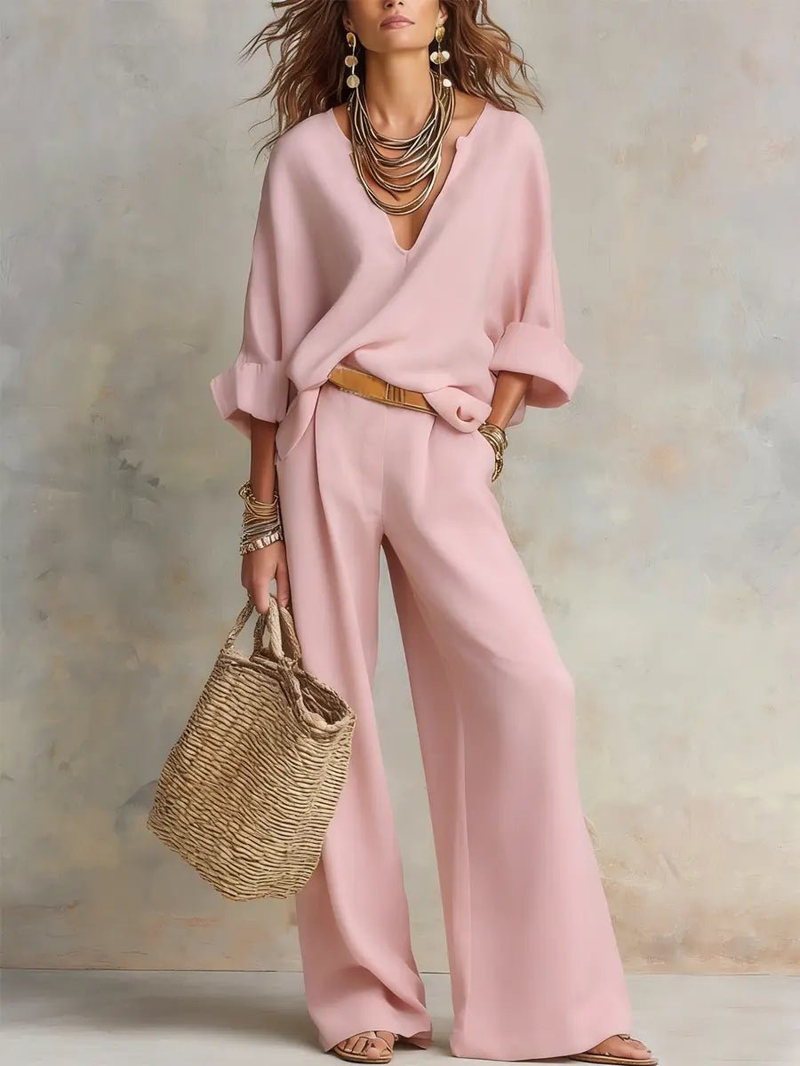 Sophie | Women's Loose-Fit Linen Two-Piece Set