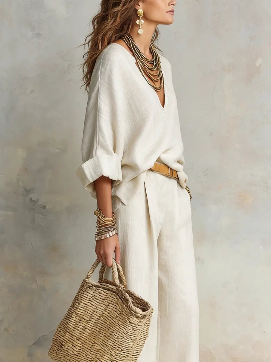 Sophie | Women's Loose-Fit Linen Two-Piece Set