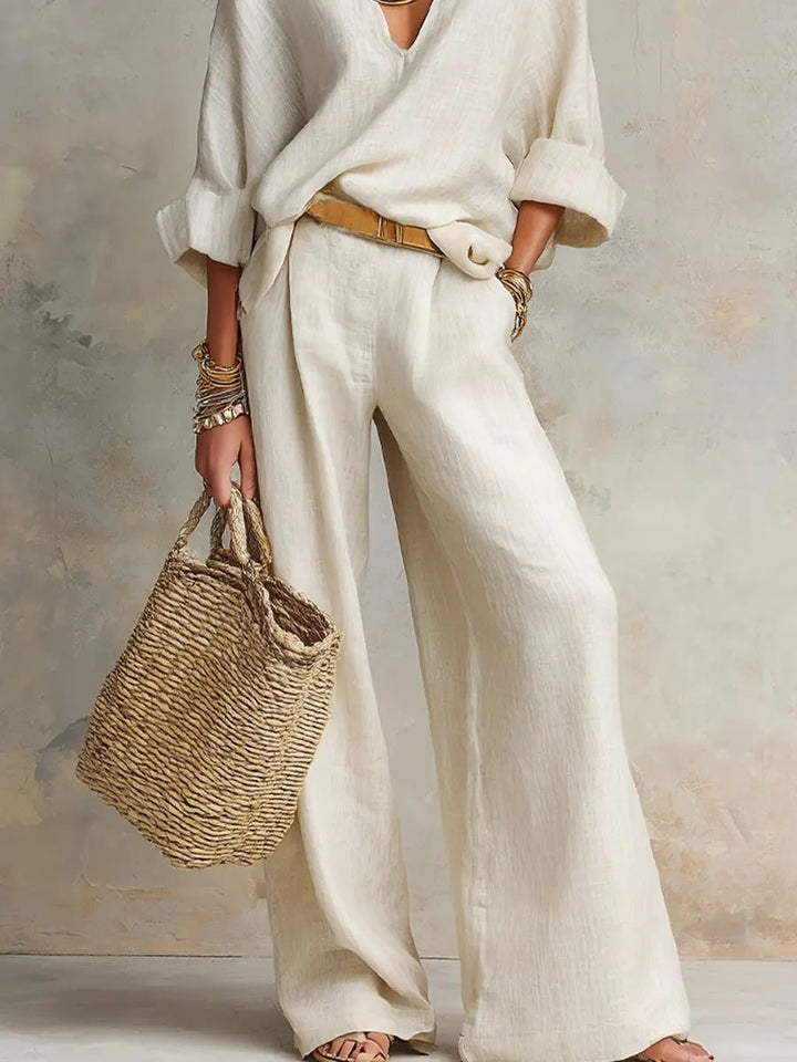 Sophie | Women's Loose-Fit Linen Two-Piece Set