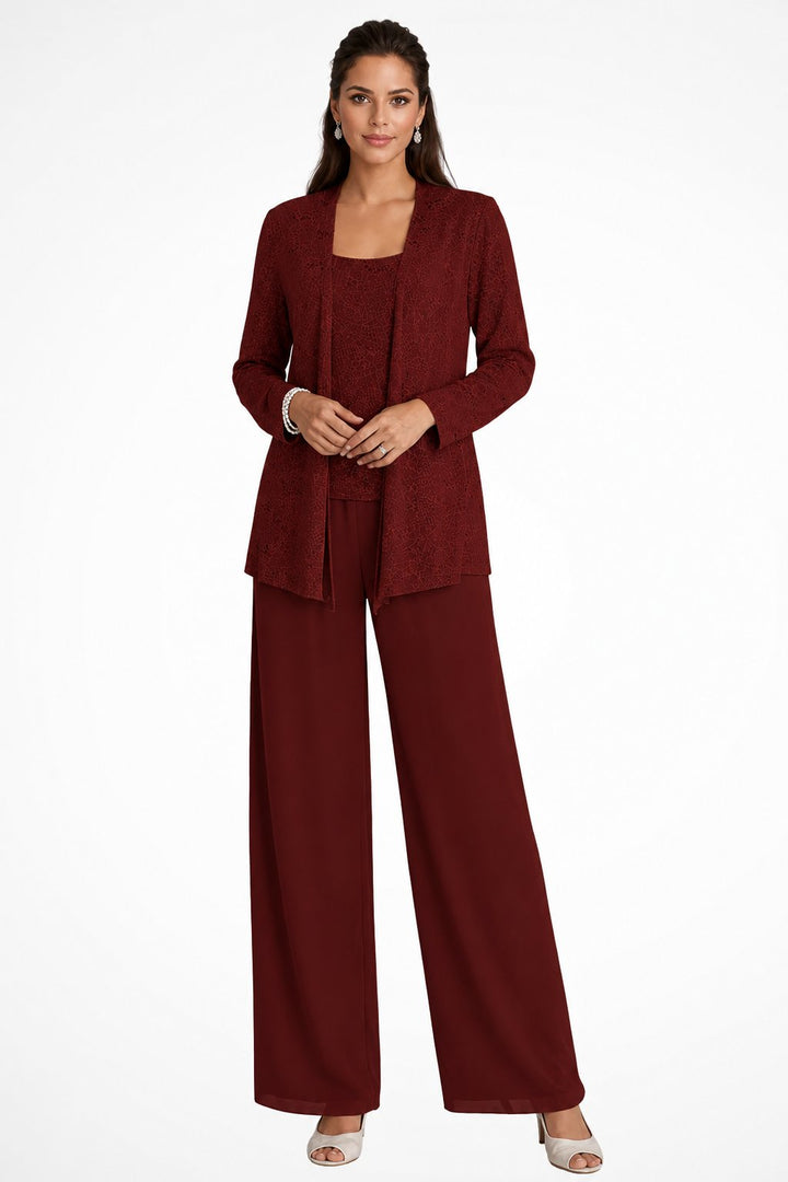 Isla | Women's Sequined Wide-Leg Three-Piece Occasion Set