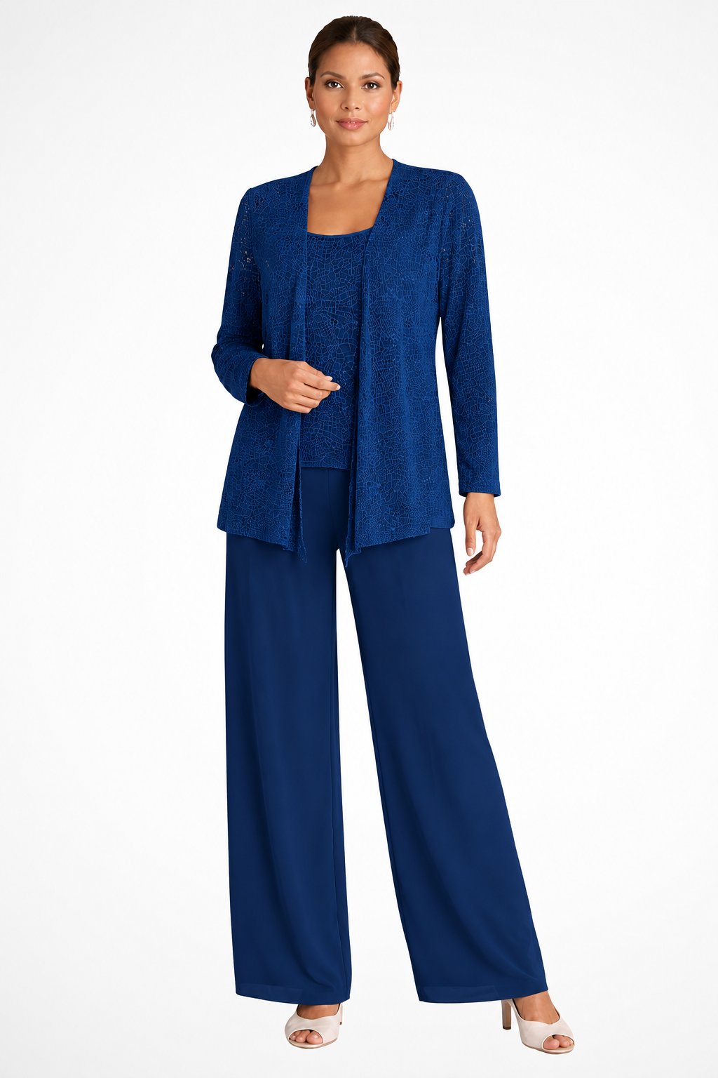 Isla | Women's Sequined Wide-Leg Three-Piece Occasion Set