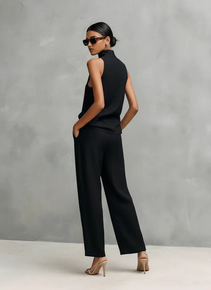 Isla | Women's Sleeveless Cotton-Linen Two-Piece Set