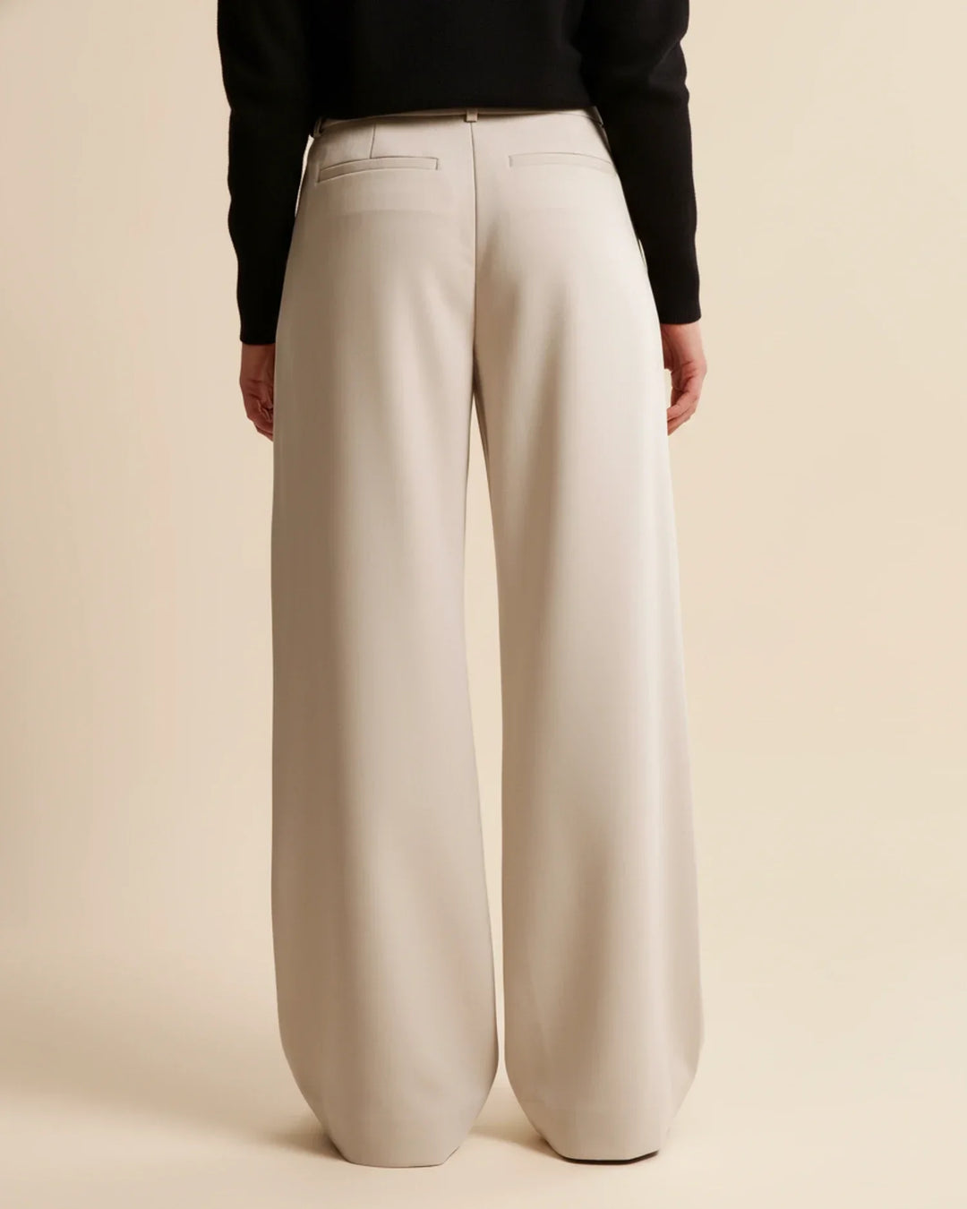 Eloise | High Waist Pleated Leg Trousers with Tailored Fit