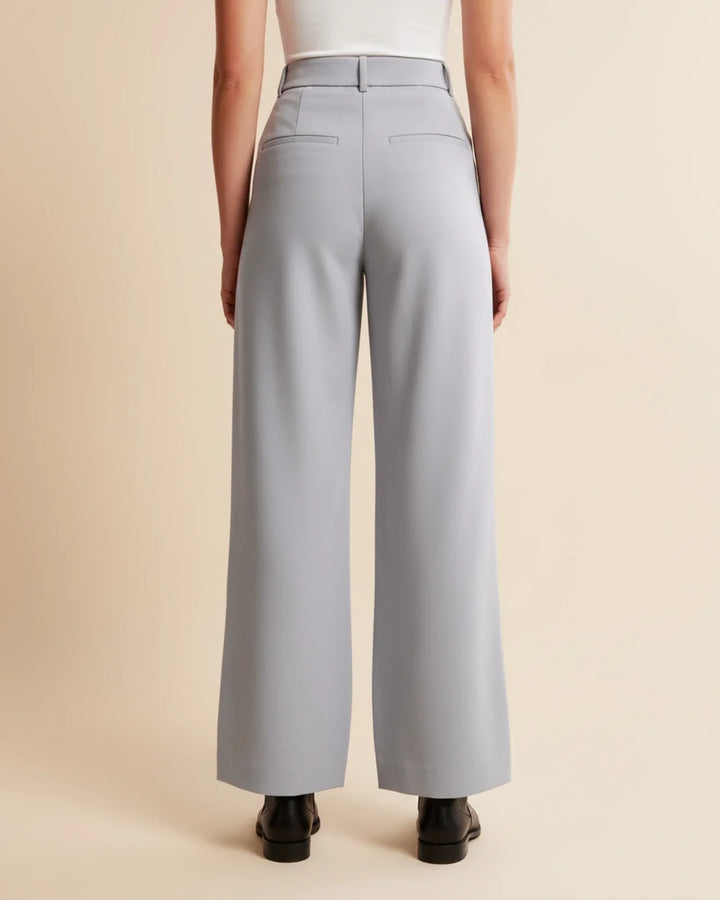 Eloise | High Waist Pleated Leg Trousers with Tailored Fit
