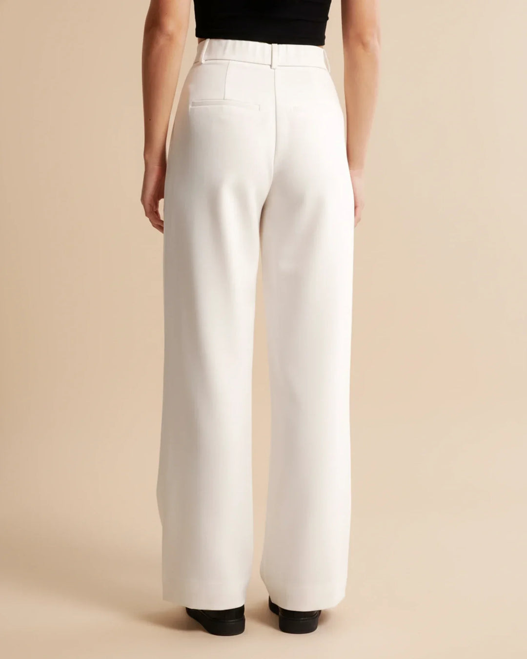 Eloise | High Waist Pleated Leg Trousers with Tailored Fit