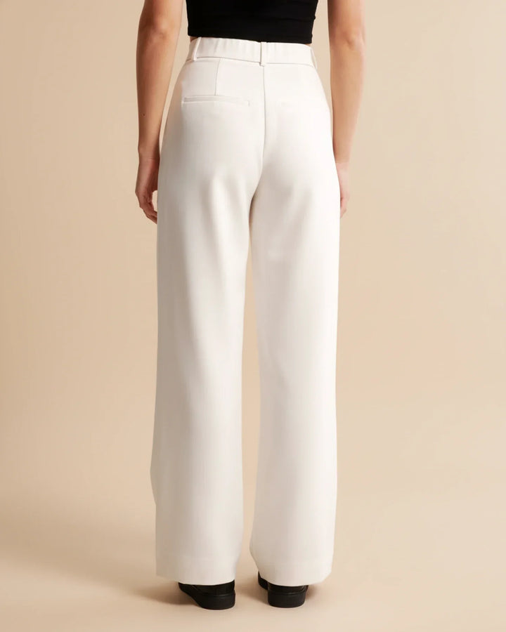 Eloise | High Waist Pleated Leg Trousers with Tailored Fit