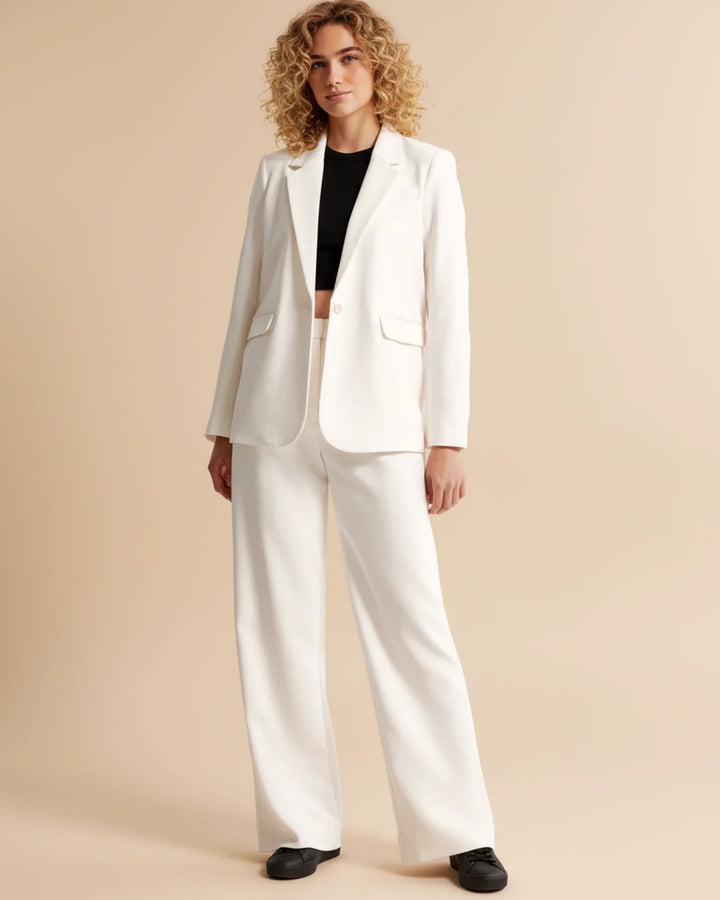Eloise | High Waist Pleated Leg Trousers with Tailored Fit