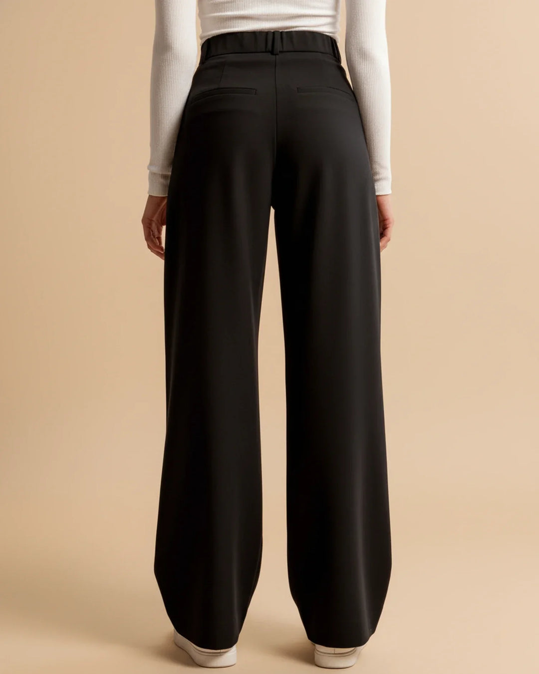 Eloise | High Waist Pleated Leg Trousers with Tailored Fit